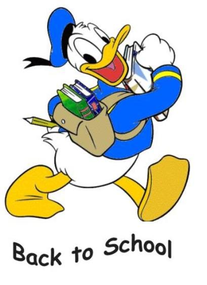 Back to school with donald