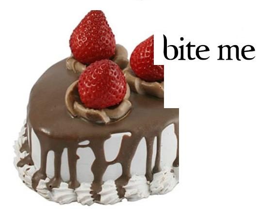 Bite me- cake