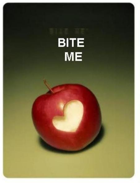 Bite me graphic