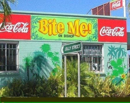 Bite me advertisement