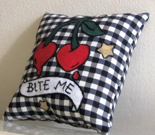 Bite me lovely cushion