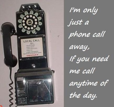 I am a telephone