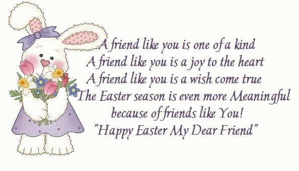 Happy easter my dear friend