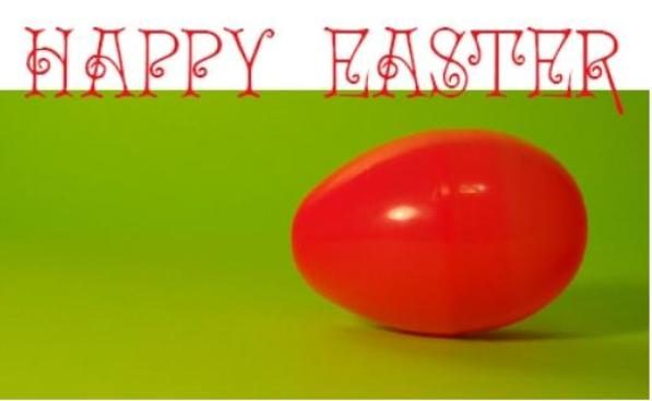 Easter red egg