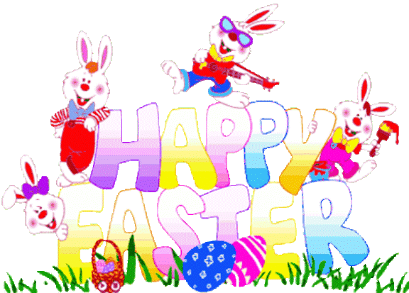 Colorful easter graphic