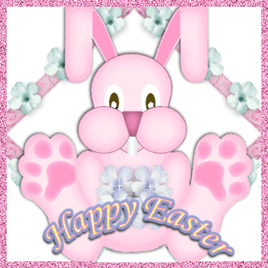 Beautiful happy easter glitter