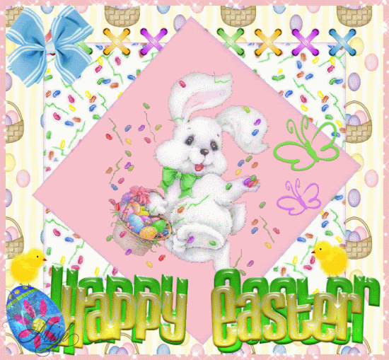 Glowing easter graphic