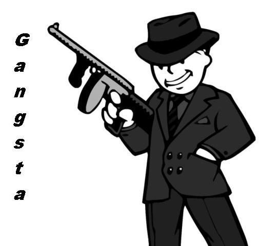 Gangsta boy with gun
