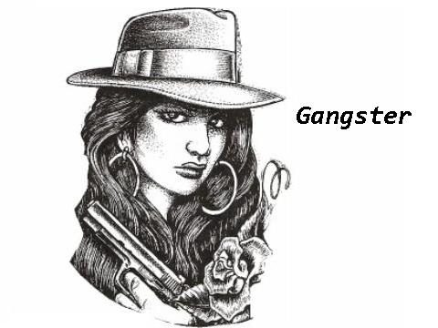 Lady gangsta pic