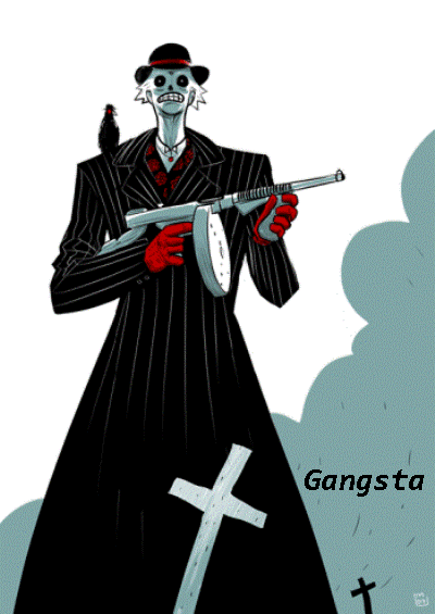 Gangsta cartoon