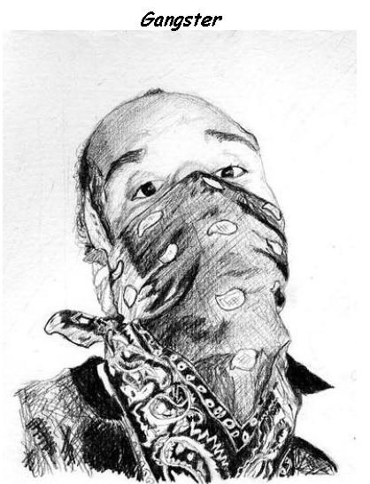 Gangster painting pic