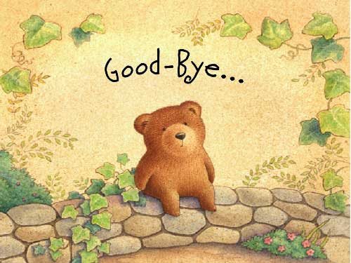 Bear good bye