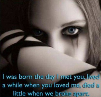 I was born the day, i met you