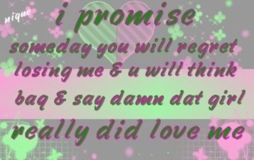 I promise