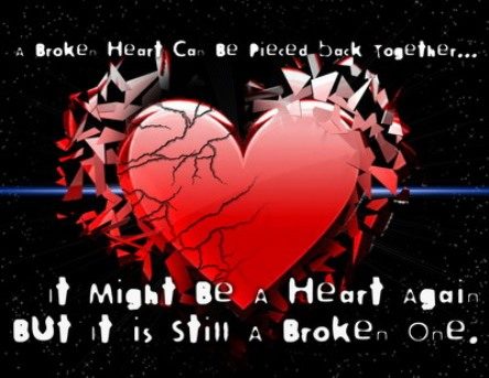 A broken heart