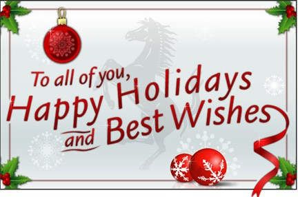 To all of you happy holidays