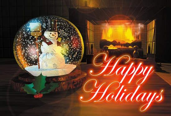 Happy holidays with best wishes