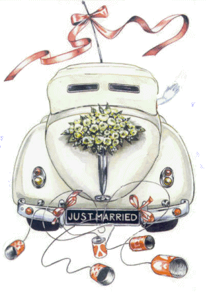 Wedding car graphic