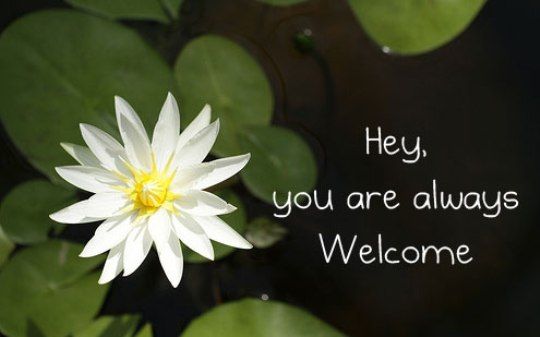 Hey you are always welcome