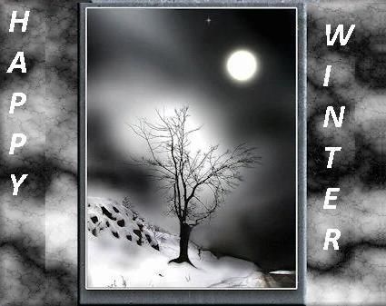 Happy winter graphic