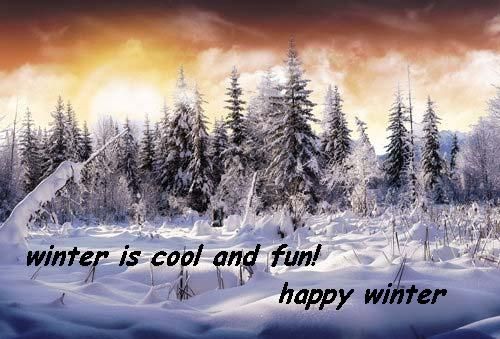 Winter is cool & fun