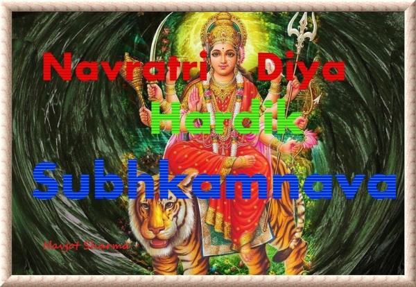 Navratri diya hardik subhkamnava