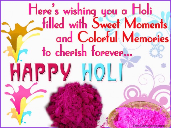 Wishing You A Holi Filled With Sweet Moments