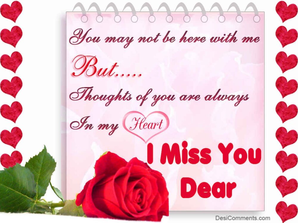 I Miss You Dear - DesiComments.com