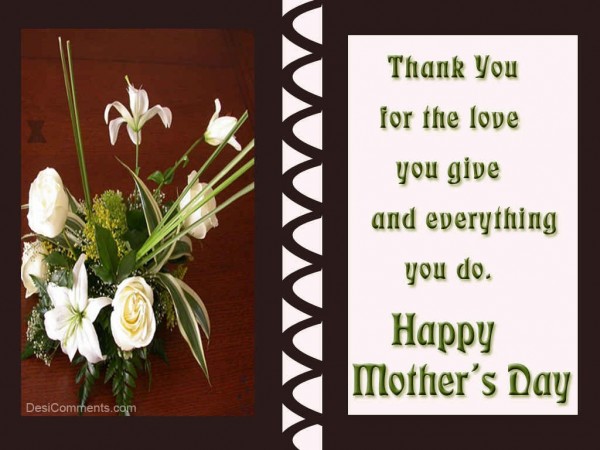 Thank You Mother For Your Love