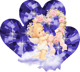 A Baby Angel With Heart Graphic