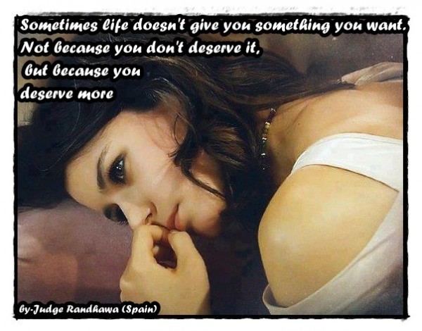 You Deserve More...