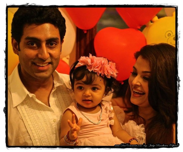 Abhishek and Aish With Their Baby