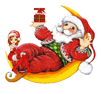 Picture: Santa Sitting On Moon