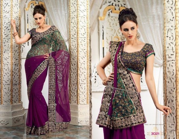 Saree In Two Styles