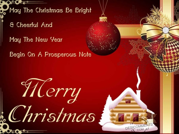 May The Christmas Be Bright  & Cheerful