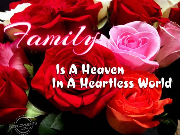 Family Is A Heaven In A Heartless World