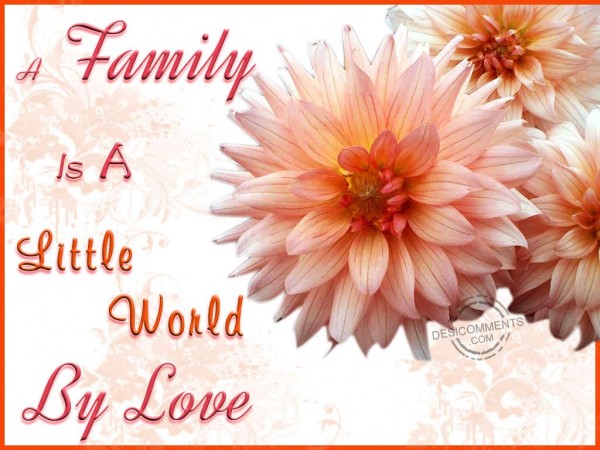 A Family Is A Little World