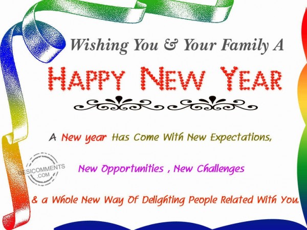 Wishing You & Your Family A Happy New Year