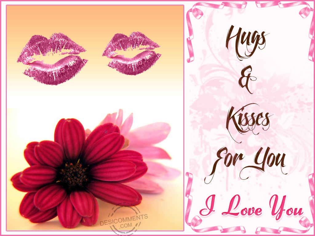 Hugs & Kisses For You - DesiComments.com Quotes About Missing Her Smile