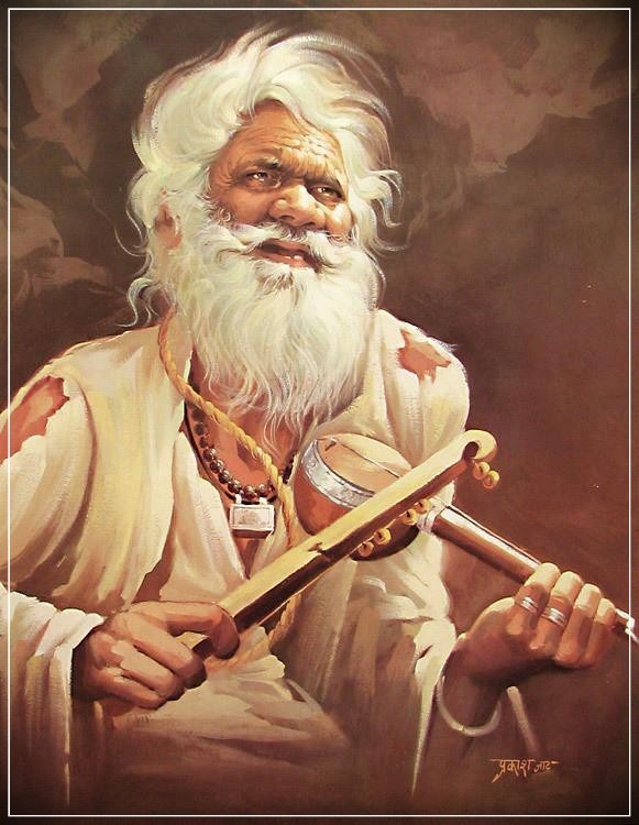 Painting Of An Old Poor Man...