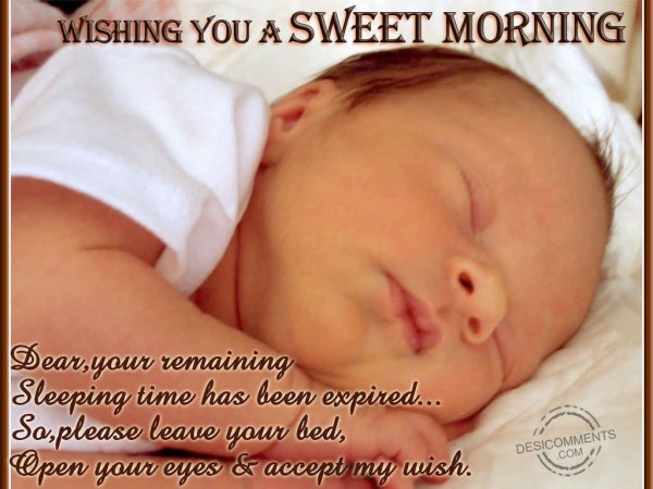 Wishing You A Sweet Morning