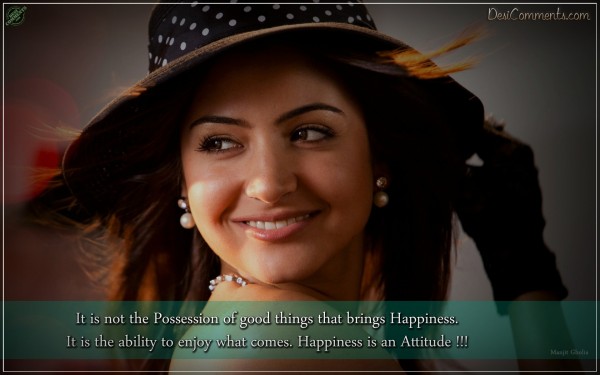 Happiness is an attitude !!!