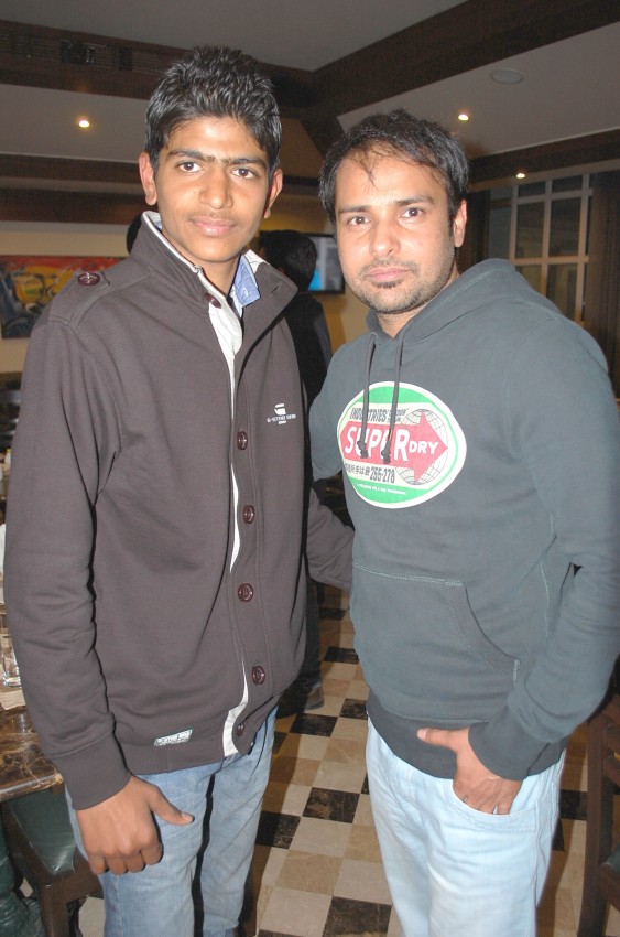 Waris Malik With Punjabi Singer Amrinder Gill
