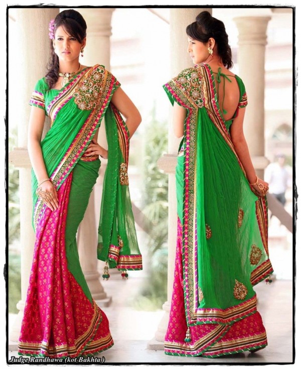 Double Shade Saree