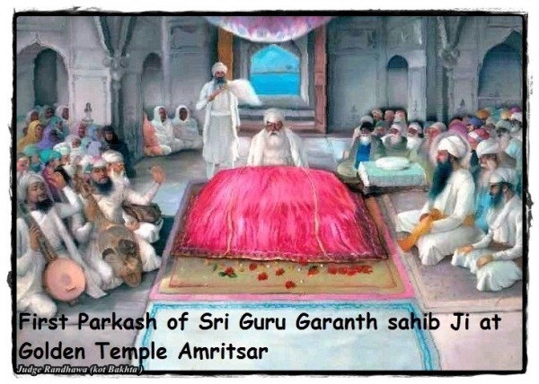 First Parkash At Golden Temple