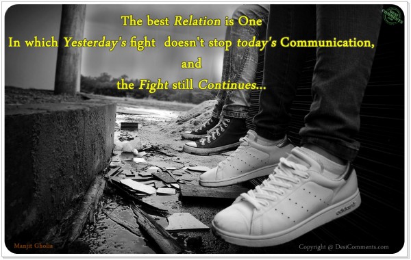 The Best Relation is one...