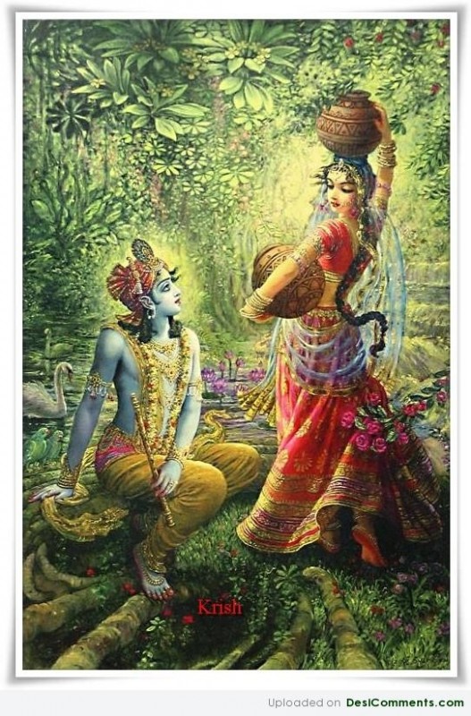 Lord Krishna and Radha