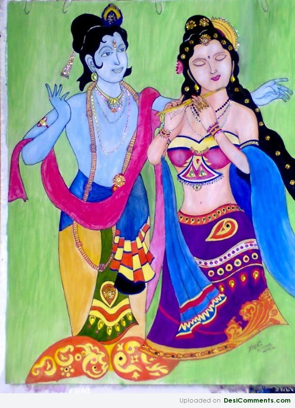 Radha Krishna Painting