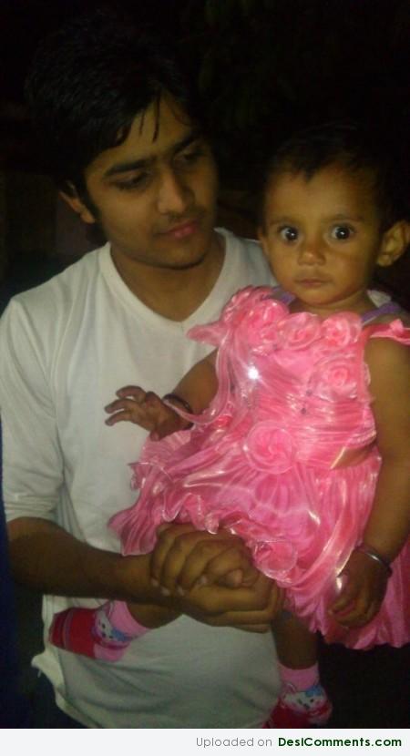 Dheeraj With Baby