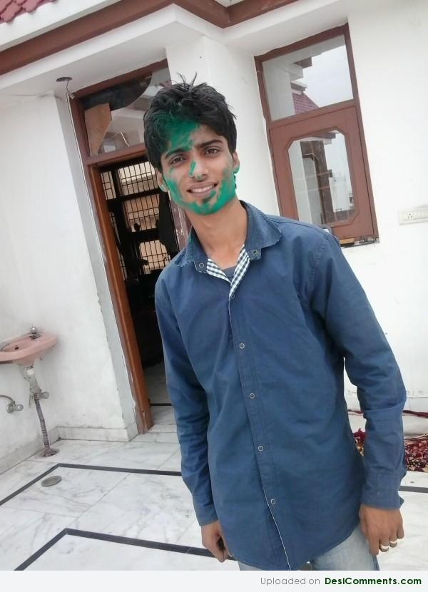 Me Enjoying Holi Festival